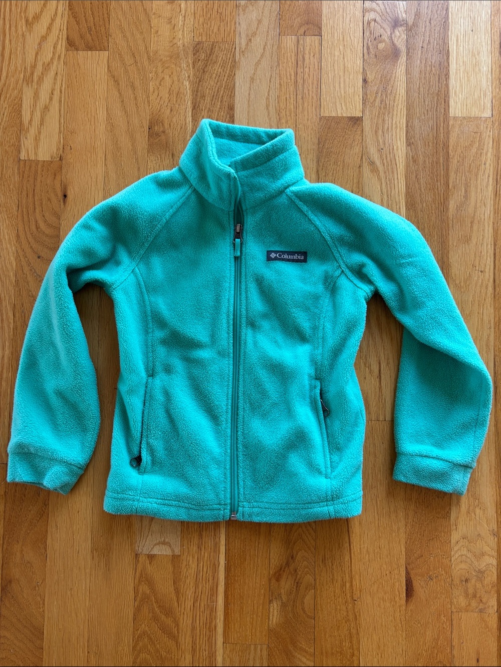 Columbia Girls Teal Zip Fleece Jacket